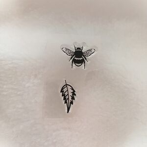Bee and Leaf Clear Stampers